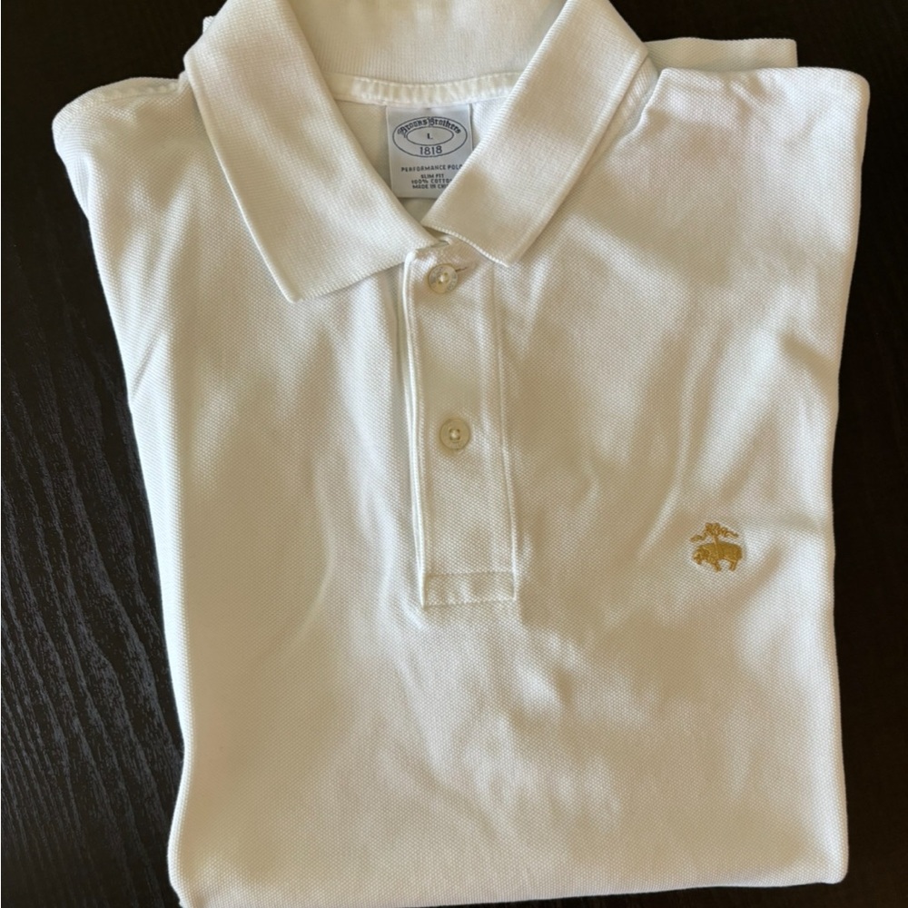 Brooks Brothers performance Polo Shirt Size L